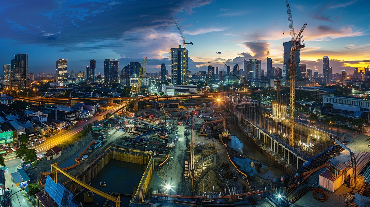 マニラの摩天楼パノラマ